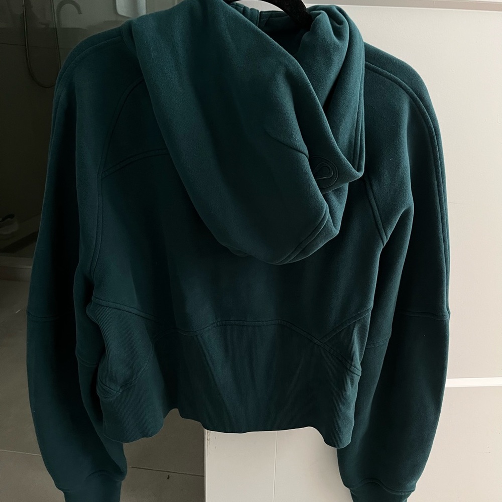 Lululemon oversized cropped scuba half zip hoodie size M/L